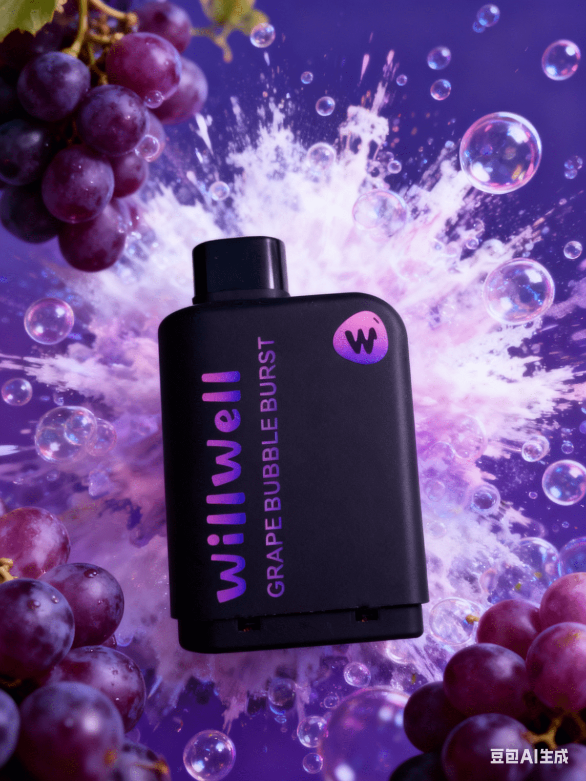 WillWell Disposable 16K – Grape bubble burst - Image 1