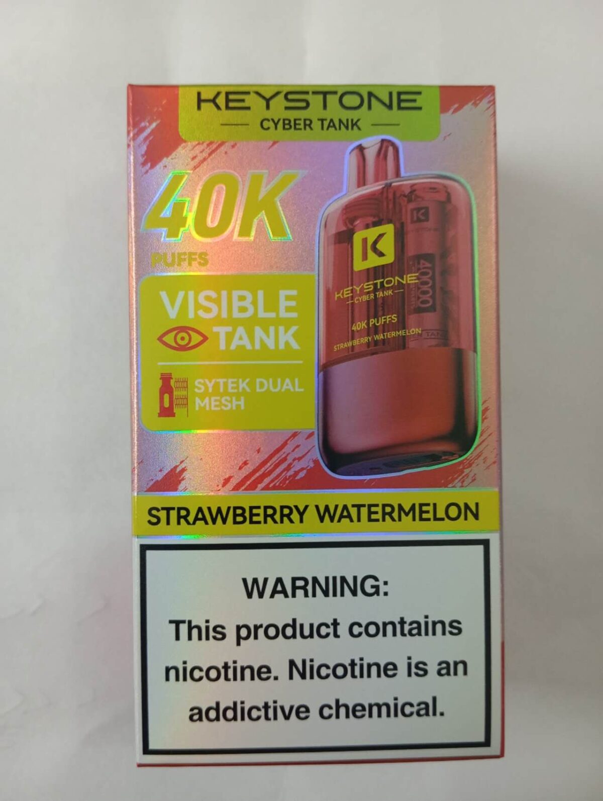 Keystone --cyber tank 40k puffs disposable--Strawberry Watermelon - Image 1