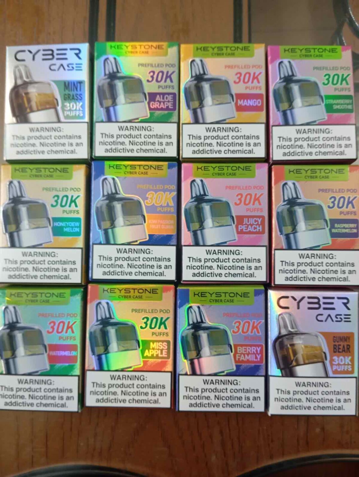 keystone cyber case 30k puffs cartridge system 12 flavors available - Image 3